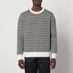 Lanvin Curb Chevron Intarsia Wool-Blend Jumper - L