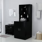 Prolenta Premium - Furniture Limited - Meuble pour machine à laver Noir 71x71,5x91,5