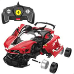 ColorBaby Rastar Voiture télécommandée Ferrari - FXX K, Voiture de Course Rouge, Voitures pour Enfants et Adultes, Voiture radiocommandée avec télécommande, Voitures télécommandées (46980)