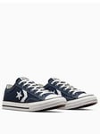 Converse Junior Foundational Canvas Star Player 76 Trainers, Navy, Size 3 Older