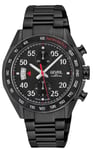 Gevril Mens Ascari Chronograph 48312B Swiss Automatic Sellita SW500 Watch - Black - One Size