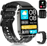 Montre Connectée Femme Homme, Montre Intelligente Avec Appels Bluetooth Etanche Ip68 Avec Cardiofrequencemetre Spo2 Sommeil Calories 100+ Modes Sportifs Podometre, Montre Connecter Pour Android Ios