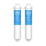 AQUA CREST Water Filter Replacement for Samsung® DA29-10105J Fridge Water Filter, DA29-10105J HAFEX/EXP, DA99-02131B, DA2010CB Fridge Freezer Water Filter (2)