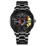 NEKTOM Rim Watch Hub Klockor Super Car Rim Watches Wheel Watch Vattentät Herr Klockor Man Watch Herr Wheel Armbandsur Klocka BMW-M5-Black