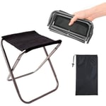 KZQ - Tabouret Pliant D'extérieur, Tabouret Pliant en Alliage D'aluminium, Mini Tabouret Pliant Portable, Ultra Léger, avec Sac de Rangement, pour la