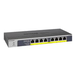 NETGEAR GS108PP - switch - 8 portar - rackmonterbar