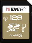 Ecmsd128Ghc10Gp Carte Sd - Classe 10 - Gamme Elite Gold - Uhs-I U1 - Avec Adaptateur Performance - 128 Gb Noir, Marron[SDK200139]