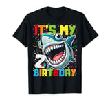 Baby Cute Shark Birthday Boy Girl 2 Year Old - Two Two T-Shirt