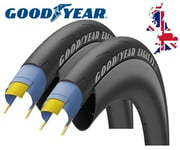 2 x Goodyear Eagle F1 700 x 25c Ultra High performance Road Bike Tyres Black