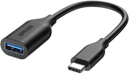 Anker USB-C-USB 3.1 -sovitin, muuntaa USB-A-naisen USB-C-pistorasia, käyttää USB-OTG-tekniikkaa, yhteensopiva Samsung Galaxy Note 8, S8 S8+ S9, iPad Pro 2018, Nexus 6P 5X, LG V20 G5 ja More