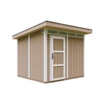 Abri de Jardin - TIMBELA - Qualité Premium 6m² - Panneaux à base de bois LP SmartSide - TERRA BROWN