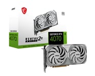 MSI VENTUS GeForce RTX 4070 2X WHITE 12G OC NVIDIA 12 Go GDDR6X - Neuf