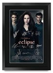 HWC Trading FR A3 Twilight 3 Eclipse Kristen Stewart, Robert Pattinson Gifts Printed Poster Signed Autograph Picture for Movie Memorabilia Fans - A3 Framed