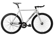 FabricBike Light - Vélo Fixie, Fixed Gear, Single Speed, Cadre et Fourche Aluminium, Roues 28", 3 Tailles, 6 Couleurs, 9,45 kg (Taille M) (M-54cm, Light Polished)