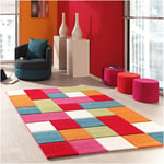 Unamourdetapis - Tapis enfant tissé 60x110 multicolore rectangle motif voiture