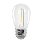 Extra varmvit LED-lampa E27 1W 2000K - Plast - Dimbar