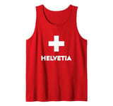 Switzerland Flag Helvetia Suisse Swiss Schweiz White Red Tank Top