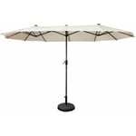 Happy Garden - Parasol double 2x4m linai beige