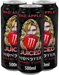 12 stk Monster Energy Juiced Bad Apple 500 ml Energidrikk (UK Import) - Helt Brett