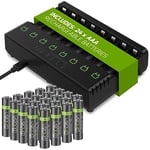 Venom Rechargeable Battery Charging Dock plus 24 x AAA 800mAh Batteries