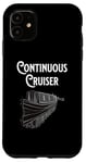 Coque pour iPhone 11 Péniche fluviale vintage Boat Life Continuous Cruiser