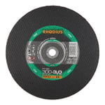 RHODIUS Rhodius disque à tronçonner performant FT40 pour utilisation sur tronçonneuses essence et électriques, 400 x 4,5 25,40 mm