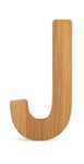 ABC Lettre J en Bambou Durable, Super combinable avec d'autres Lettres comme décoration ou Plaque de Porte, particulièrement adaptée pour Apprendre à Lire Les Enfants Scolaires