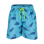 Short de bain Blue Seven turquoise avec un imprimé dinosaure bleu foncé