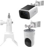 Support De Caméra De Sécurité Pour Eufy Security Solo Indoor Cam P24 Et Caméra De Surveillance Extérieure Eufy S220 Solocam - Support Mural Avec Jeu De Vis