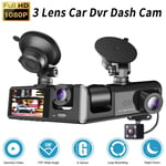 Wide-angle 3 Records HD 1080P Car DVR Dash Cam Car View Camera Driving Recorder