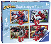 Ravensburger Spider-man Marvel Spiderman – Puzzle de 4 (12, 16, 20, 24 pièces) pour enfants à partir de 3 ans, 6915, 0