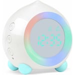 Serbia - 1pc blanc Réveil Enfant Lumineux led Numerique Lampe Réveil Veilleuse Fille Garcons Jour Nuit Enfant Volume Réglable Snooze Réveil en usb