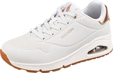 Skechers Women's UNO-Golden AIR Sneaker, White, 6.5 UK