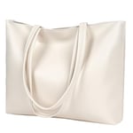 flintronic Sac a Main Femme, Sac Cabas Femme Grande Capacité, Fourre-Tout Cuir PU Souple, Shopper Porté Epaule Bandoulière pour le Travail, Voyages, Shopping, L'école(38x30x10.5cm)