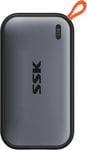 SSD Externe 2to NVMe SSD Portable, jusqu'à 1050 Mo/s Vitesse de Transmission extrême USBC 3.2 Gen2 Solid State Drive pour appareils de Type c, PS5, Xbox, MacBook/Pro/Air et Plus