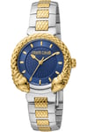 Montre Roberto Cavalli by FM RV1L190M0071 pour Femme Bleu nocturne en Acier