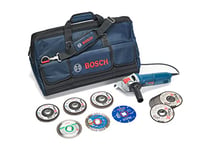 Bosch Professional X-LOCK Sytem bundle Universal Kit + Meuleuses angulaire GWX 10-125 X-LOCK (pour Multi Material, Métal, Ø 125 mm, Accessoire Meuleuses Angulaires)