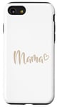 Coque pour iPhone SE (2020) / 7 / 8 Cœur beige blanc maman