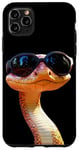 Coque pour iPhone 11 Pro Max Serpent avec Lunettes de Soleil Python Cobra Mamba Serpents