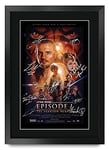 HWC Trading FR A3 Star Wars Episode I The Phantom Menace Liam Neeson Cadeaux imprimés affiche photo autographe signée pour les fans de cinéma - A3 Encadré