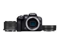 Canon EOS R10 - Digitalkamera - spegellöst - 24.2 MP - APS-C - 4 K / 60 fps - 2.5x optisk zoom RF-S 18-45mm F4.5-6.3 IS STM lens - Wi-Fi, Bluetooth