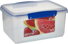 Sistema KLIP IT 3L BPA Free Plastic Food Storage Container Blue Easy Lock Seal