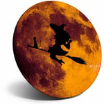 Awesome Fridge Magnet - Spooky Witch Full Moon Halloween Cool Cool Gift #8375