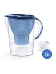 Carafe filtrante Brita Marella Bleu + 2 Packs de 6 filtres à eau Brita Maxtra Pro All in 1 Blanc