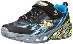 Skechers Fille Light Storm 2.0 Baskets Mode, Black Bluee, 2.5 Little Kid EU, 34 EU