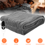 Electric Heated Throw 9 Heat Settings Blanket Washable Timing Mattress 180x130