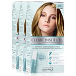 Colour Clinuance | Pack de Trois teintures capillaires pour cheveux délicats | Coloration Permanente Sans Ammoniaque | Couleur Intense | Couverture À 100% | Testé Dermatologiquement | 7.3 Blond Doré