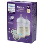 PHILIPS Avent Natural Response Set cadeau 2 biberons et tétines SCD837/11 Set(S) 1 pc(s)