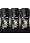 Lynx Body Wash Shower Gel Gold Oud Wood and Vanilla 500ml  x 3