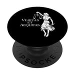 Veritas et Aequitas - Goddess Lady Justice PopSockets Swappable PopGrip